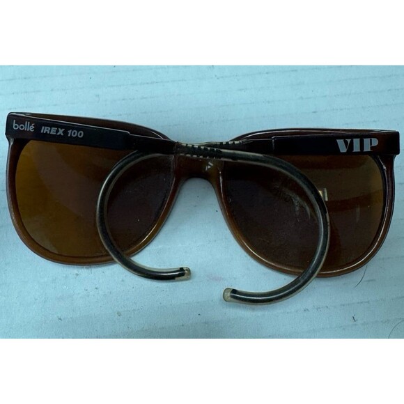 Vintage Bolle IREX 100 Sunglasses Vintage Bolle Irex 100 Black Leather Sunblocker Ski  main image 2